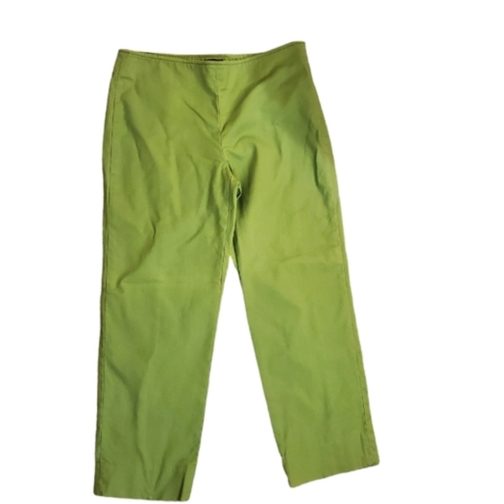 Talbots petites crop pant lime green size 4p - Picture 12 of 12